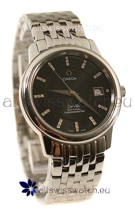 Omega Co-Axial Deville Japanese Steel Watch in Stick Markers