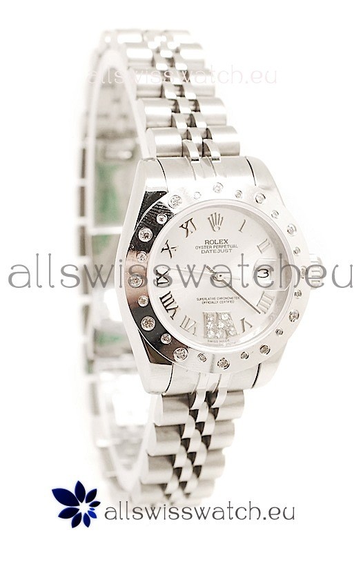 Rolex Datejust Silver Ladies Replica Watch