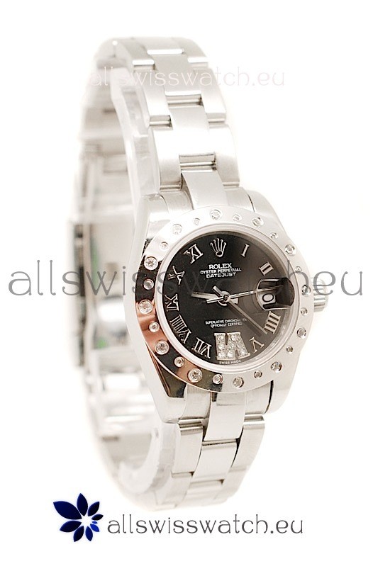 Rolex Datejust Ladies Silver Swiss Replica Watch
