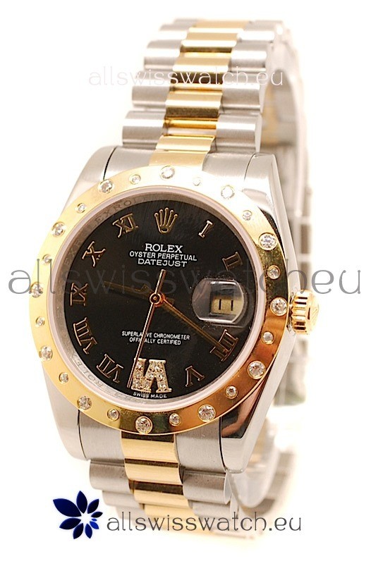 Rolex DateJust Mid-Sized Japanese Replica Gold Watch