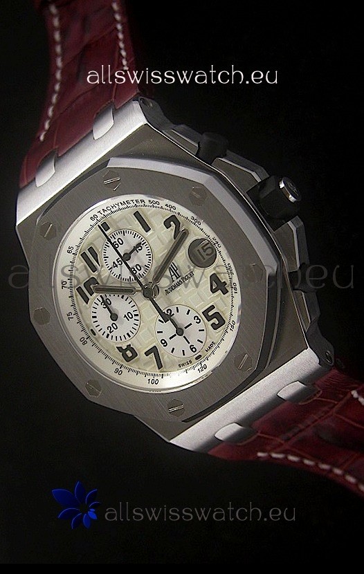 Audemars Piguet Royal Oak Watch in Off White Dial - Secs hand 12 O Clock