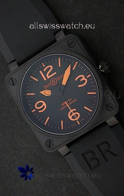 Bell and Ross BR 01-92 Swiss Watch in PVD Casing