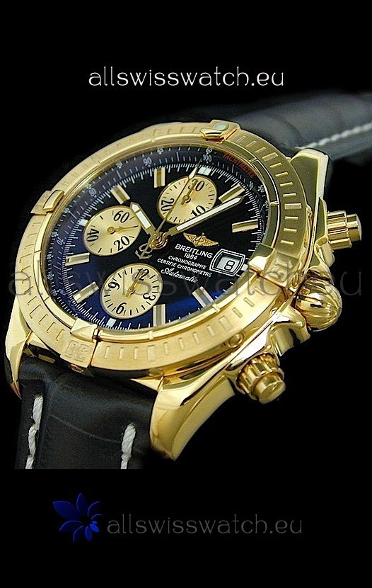 Breitling Evolution Swiss Replica Watch in Black Dial