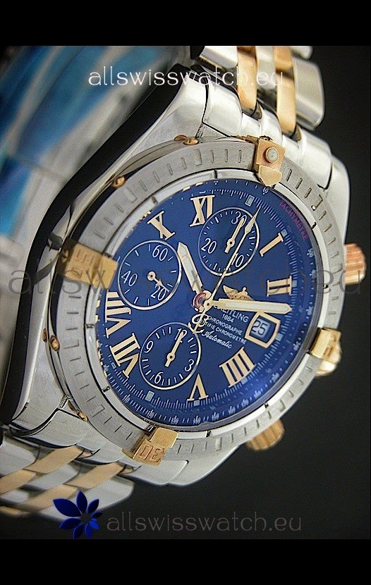 Breitling Chronomat Evolution Swiss Replica Watch in Black Dial