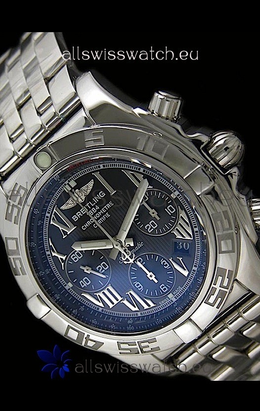 Breitling Chronomat B01 Swiss Replica Watch in Black Dial