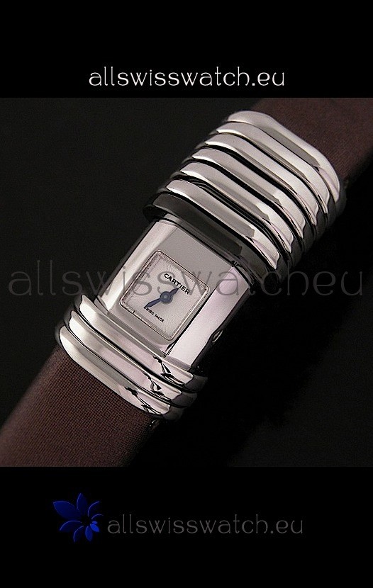 Cartier De Cartier Swiss Replica Watch in White Dial