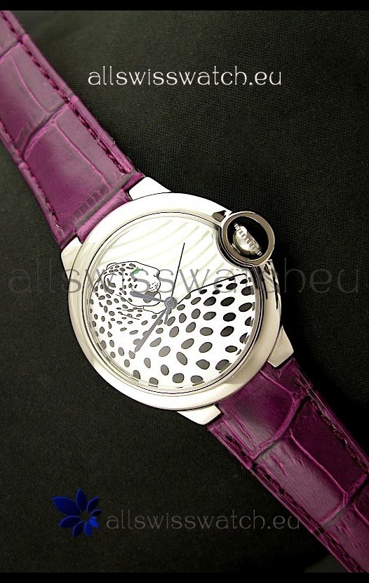 Ballon De Cartier Watch in Leopard Dial