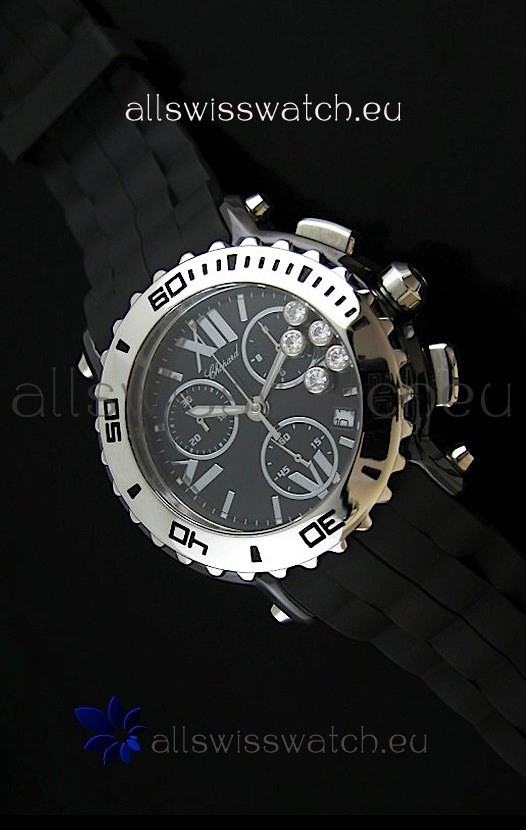 Chopard Happy Sport Swiss Replica Watch in Black Dial