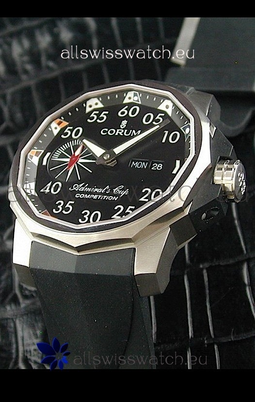 Corum Admiral's Cup Competition Swiss Replica Watch in Black Dial
