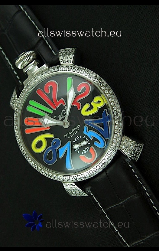 Gaga Milano Italy Manuale Replica Japanese Watch in Colorful Markers