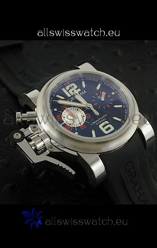 Graham Chronofighter Oversize Swiss Replica Watch in Black Dial