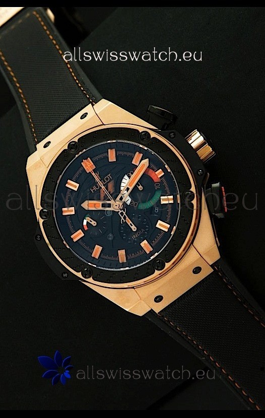 Hublot King Power F1 India Edition Swiss Watch in Pink Gold
