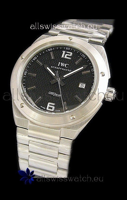 IWC Ingenieur Swiss Watch in Checked Black Dial