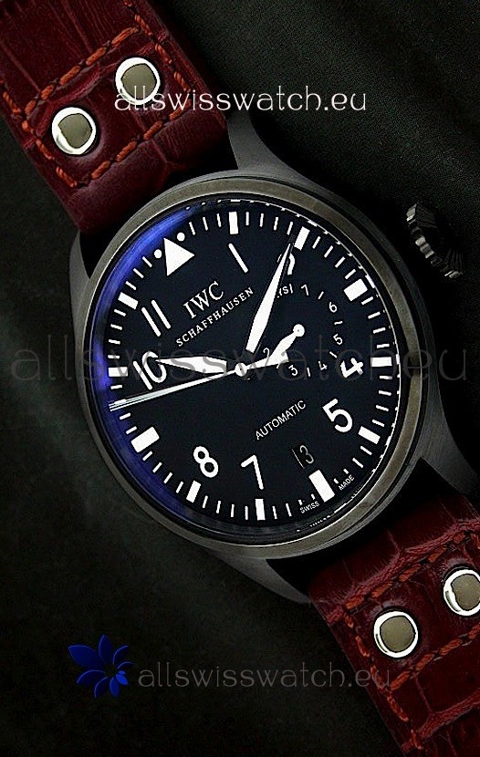 IWC Der Flieger Automatic Swiss Replica Watch in Blue Dial