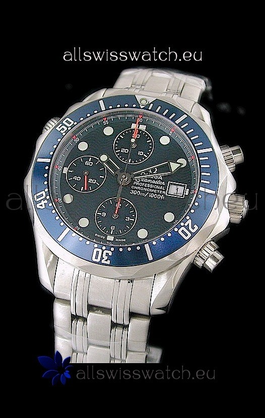 Omega Seamaster Chronograph Watch in Steel Case