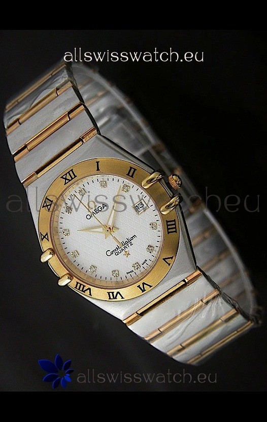 Omega Constellation Quartz in Pink Gold Two ToneCasing