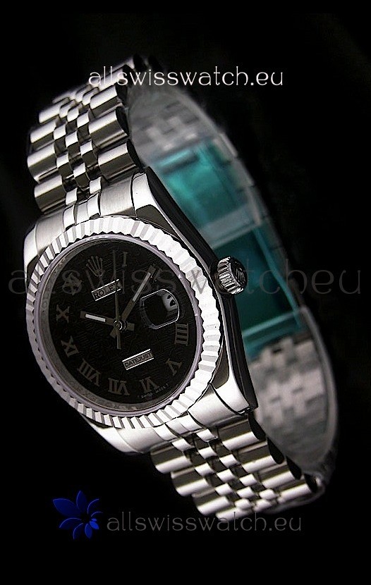 Rolex Datejust Japanese Replica Watch in Black Dial