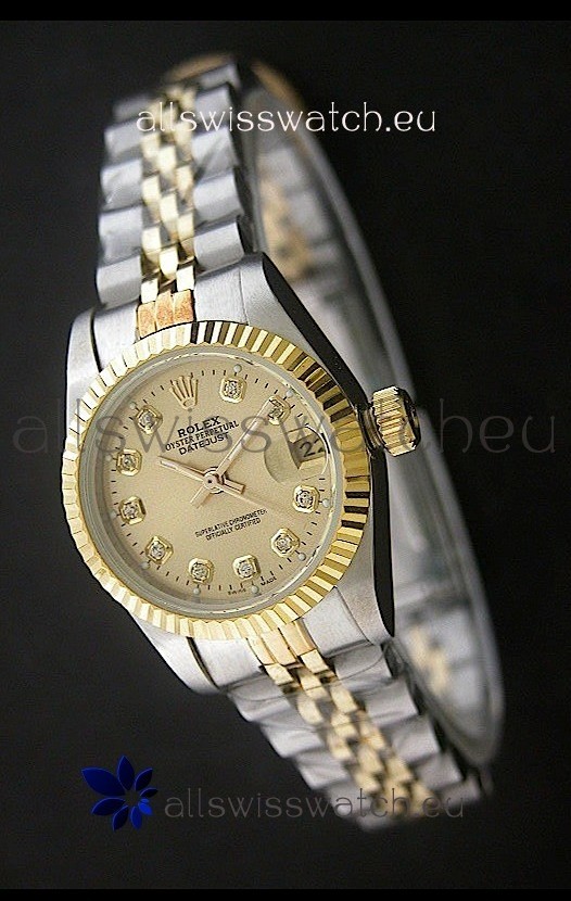 Rolex Datejust Oyster Perpetual Superlative ChronoMeter Japanese Gold Watch 