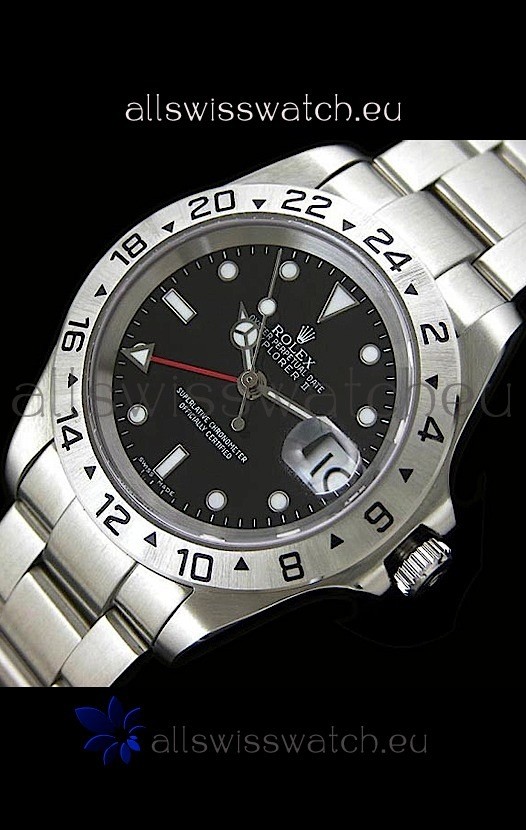 Rolex Explorer II Swiss Replica Automatic Watch in Black Dial