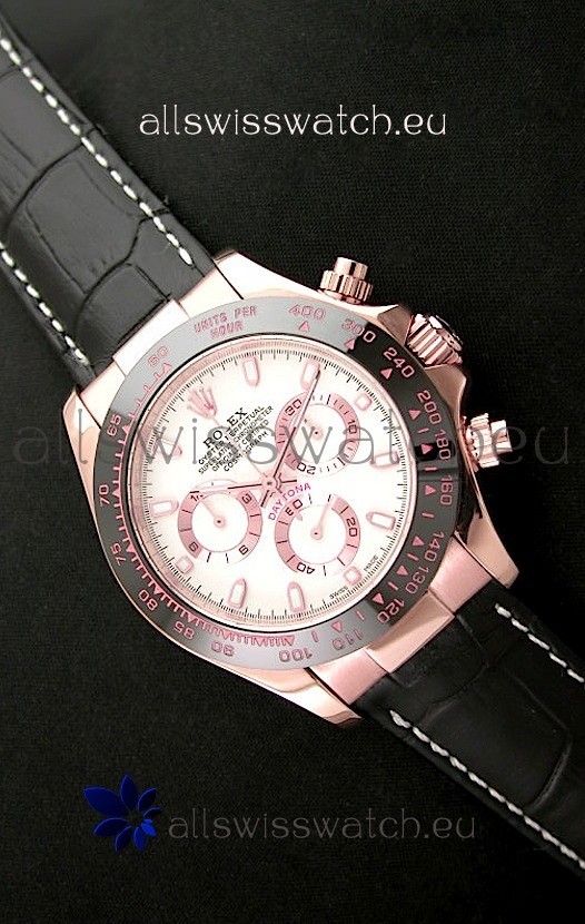 Rolex Daytona Cosmograph Swiss Rose Gold Replica Watch