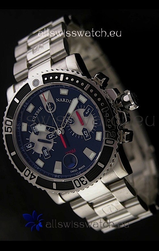 Ulysse Nardin Maxi Marine Swiss Watch in Black Dial