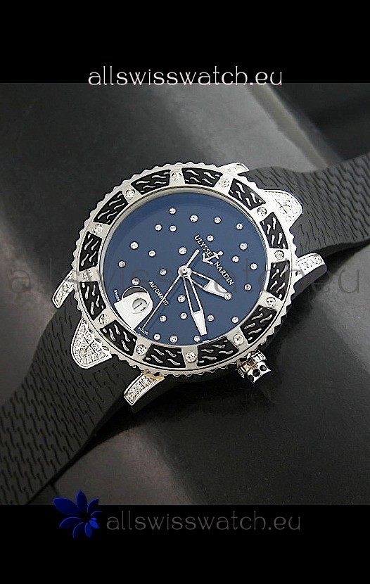 Ulysse Nardin Lady Diver Swiss Automatic Watch in Black Dial