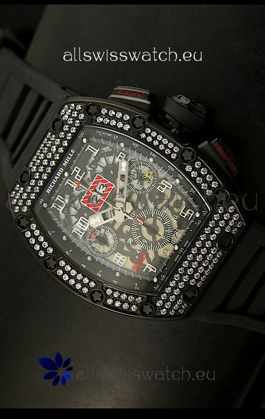Richard Mille Filippe Massa Edition Titanium Swiss Watch in PVD Case