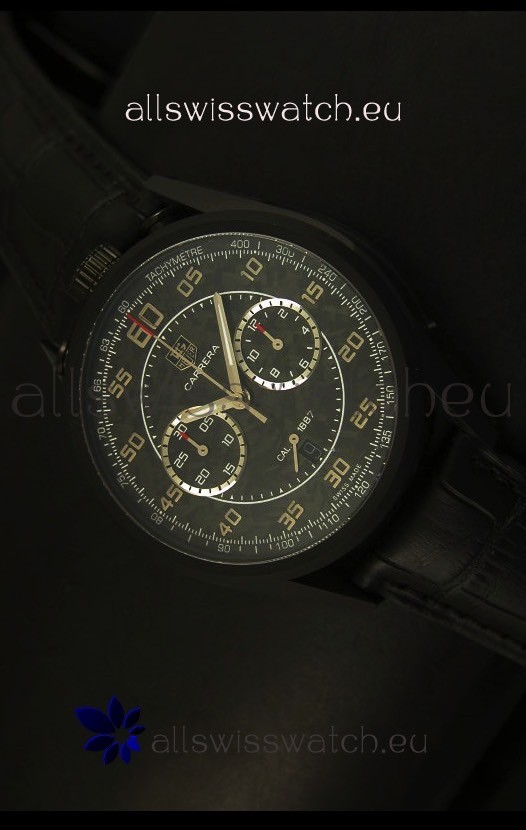 Tag Heuer Carrera 1887 Jack Heuer Edition - Carbon Dial Swiss Watch
