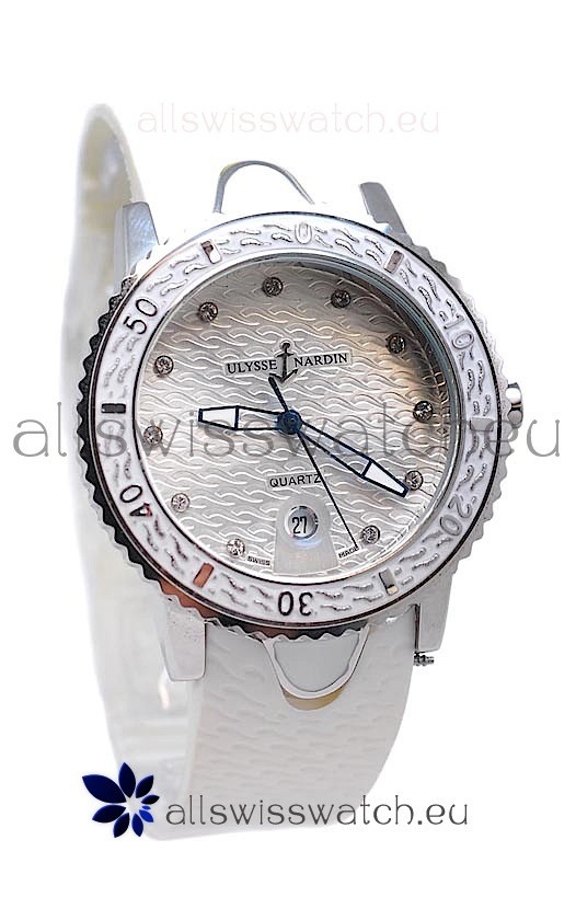 Ulysse Nardin Lady Diver Starry Night Replica Silver Watch