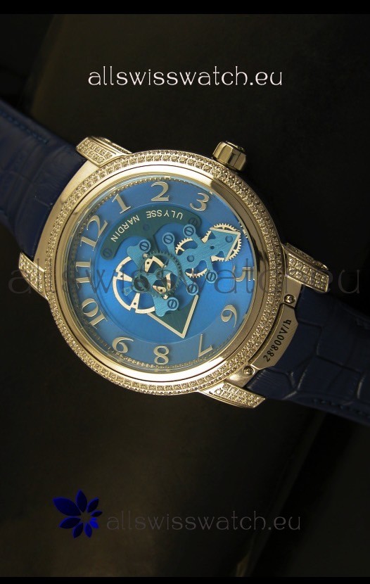 Ulysse Nardin Dual Escapement Japanese Watch in Blue Dial