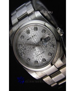 Rolex Datejust 36MM Cal.3135 Movement Swiss Replica Watch in Steel White Steel Dial