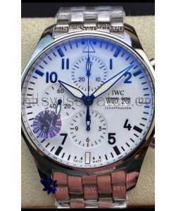 IWC Pilot Chronograph Edition White Dial in 904L Steel Casing 1:1 Mirror Replica Watch