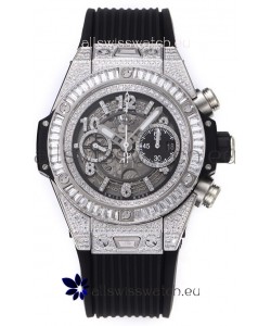 Hublot Big Bang Unico Stainless Steel Diamonds Casing 1:1 Mirror Edition Swiss Replica Watch