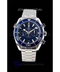 Omega Planet Ocean 600M Chronograph 904L Steel Blue Dial 1:1 Mirror Replica Watch 