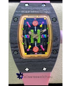 Richard Mille RM-07 Bon Bon Carbon Casing Ladies 1:1 Swiss Replica Watch