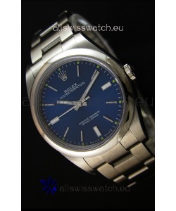 Rolex Oyster Perpetual Japanese Replica Watch - Blue Dial in 39MM Casing