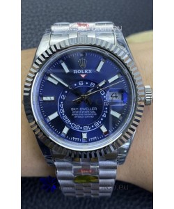Rolex Sky-Dweller REF# M336934 Blue Dial Watch in 904L Steel Case 1:1 Mirror Replica