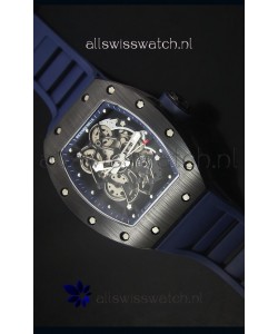 Richard Mille RM055 Ceramic Case Watch in Blue Inner Bezel