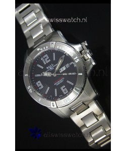 Ball Hydrocarbon Spacemaster Automatic Replica Day Date Watch in Black Dial - Original Citizen Movement 