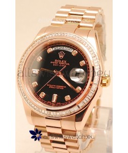 Rolex Day Date II Rose Gold Japanese Replica Watch