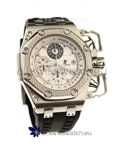Audemars Piguet Royal Oak Offshore Survivor Swiss Chronograph Watch in White Dial