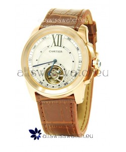 Calibre de Cartier Flying Tourbillon Japanese Replica Watch
