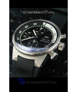 IWC Aquatimer Chrono Automatic Swiss Watch in Black Dial