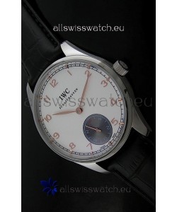 IWC Pro Tuguese Japanese Replica Watch in White Dial
