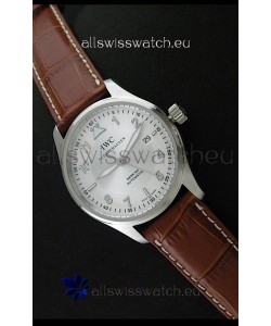 IWC Fliegeruhr International Watch Co. Swiss Automatic Replica Watch in Brown Leather Strap