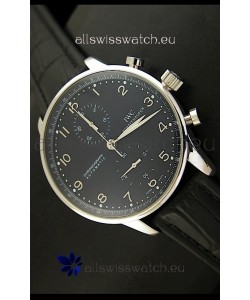 IWC Portuguese Chronograph Swiss Replica Watch in Stainless Steel 1:1 Mirror Replica Edition