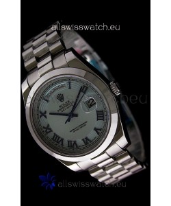 Rolex Oyster Perpetual Day Date II Swiss Replica Watch in Light Blue Dial