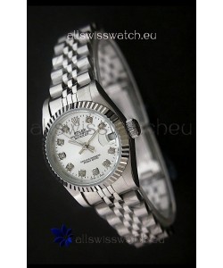 Rolex Datejust Oyster Perpetual Superlative ChronoMeter Swiss Watch in Diamond Markers