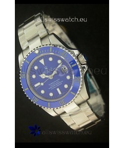 Rolex Submariner Swiss Replica Watch in Blue Ceramic Bezel