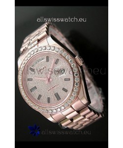 Rolex Day Date Swiss Automatic Rose Gold Watch